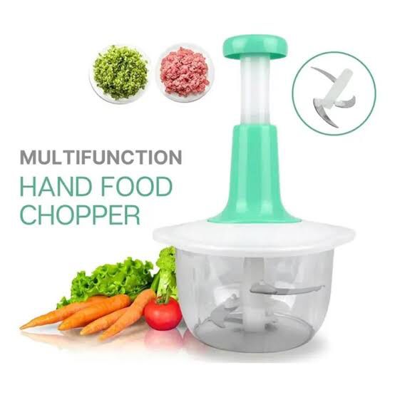 Manual Hand Push Food Chopper – Vegetable & Onion Cutter for Kitchen Use